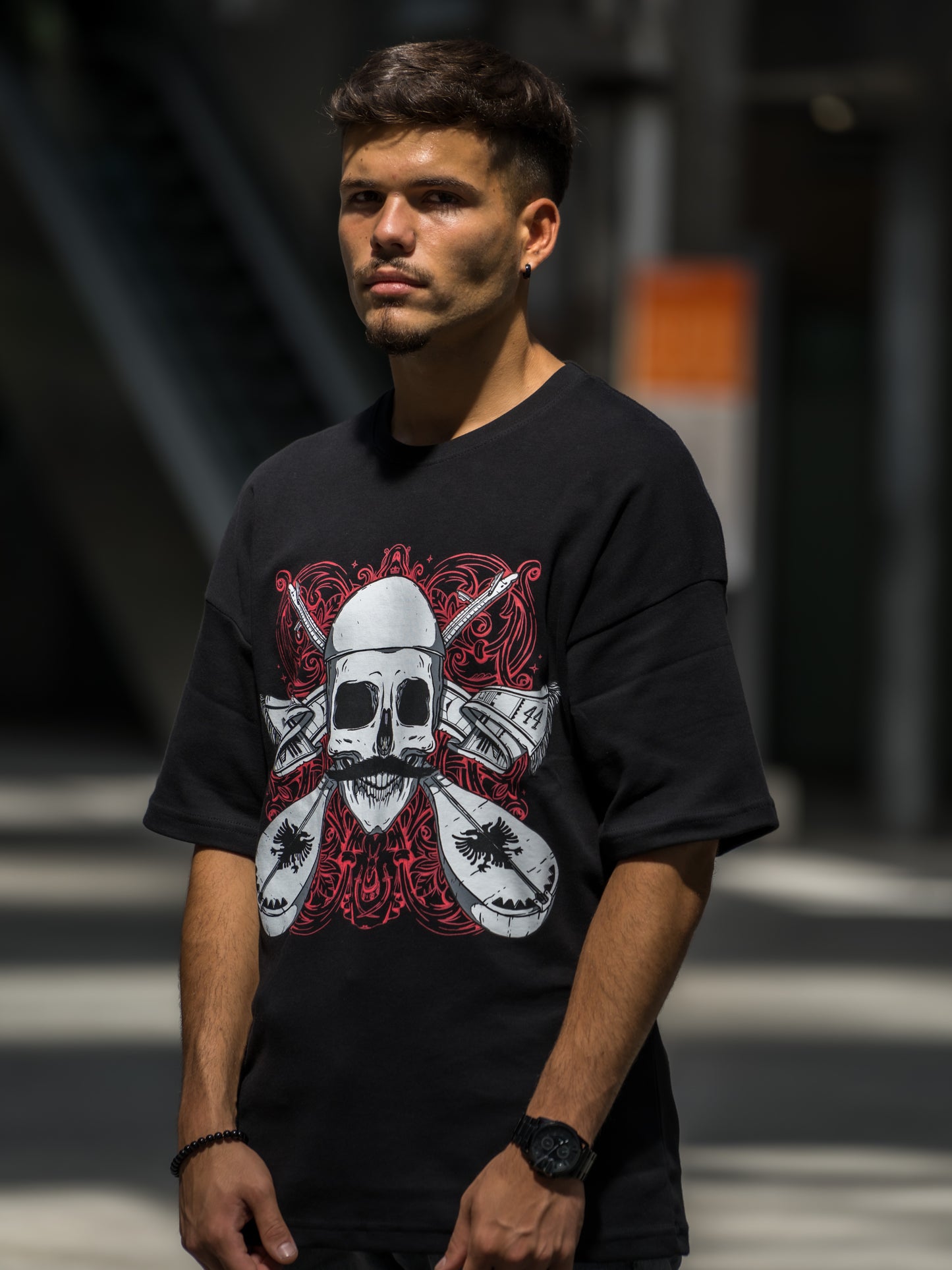 Skull with Qifteli Oversize T-Shirt